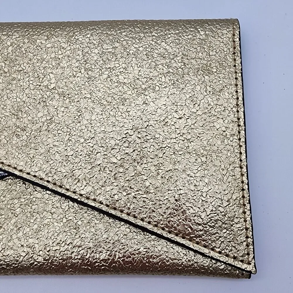 Clutch Evening Bag Gold Silver Magnet Closure 9x5